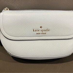 Kate Spade Light Gray Leather Wristlet